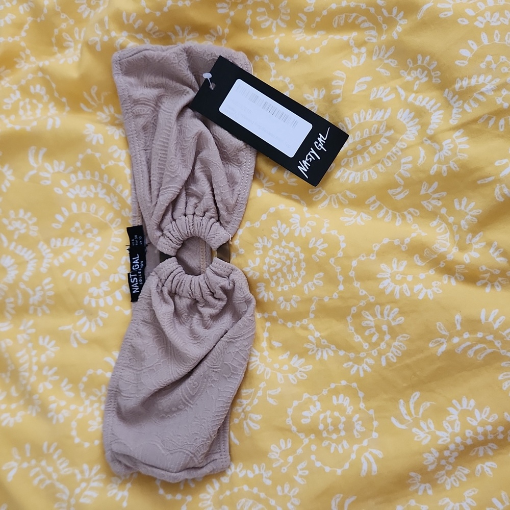 Nasty Gal tan bandeau top